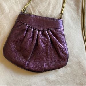 Calypso Christiane Celle pearl purple leather mini bag LIKE NEW